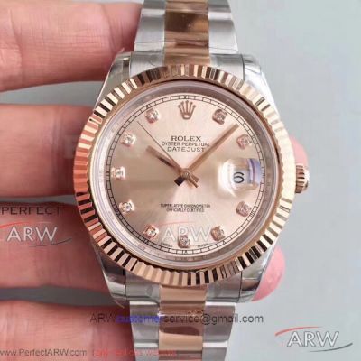 EW Factory 1:1 Rolex Datejust II Oyster 41mm Watch 126331 - Sundust Dial 3136 Automatic